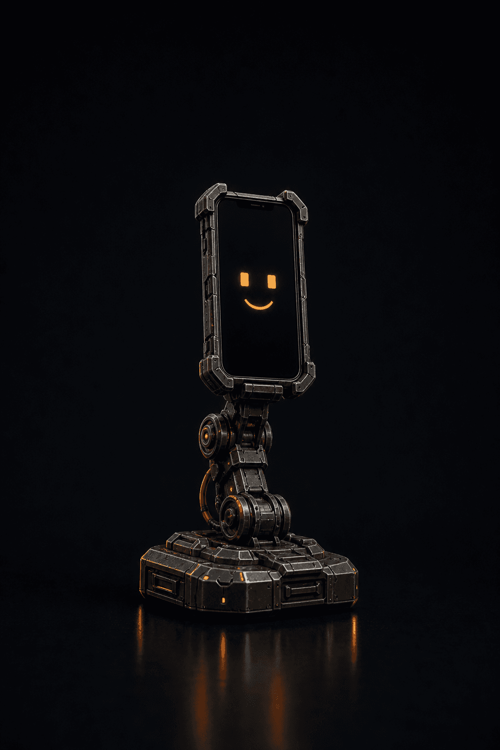 Desk One: stationary pan/tilt Exobod with a smartphone face on a weighted base